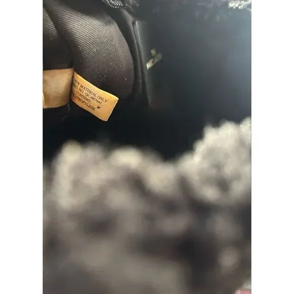 Marc Jacobs Black Sherpa Mini Tote with Logo Patch - Picture 11 of 11